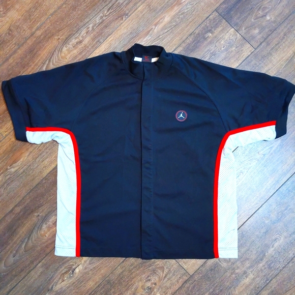 jordan button down jersey